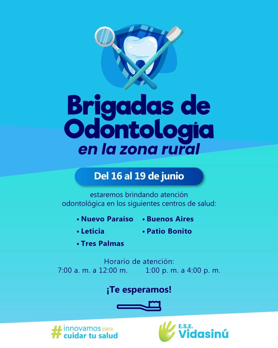 VidaSinú lleva odontología gratuita a 15 corregimientos rurales en junio y julio